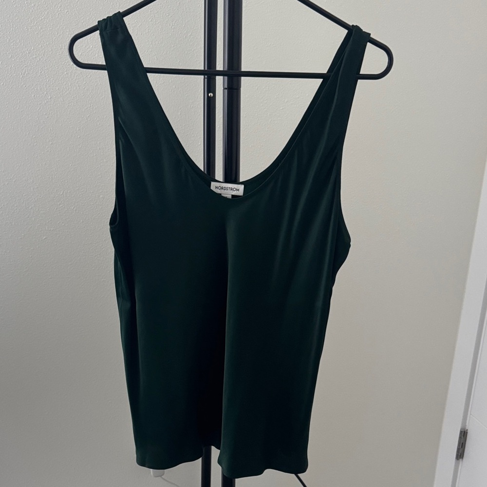 Nordstrom Deep Green Tank Top